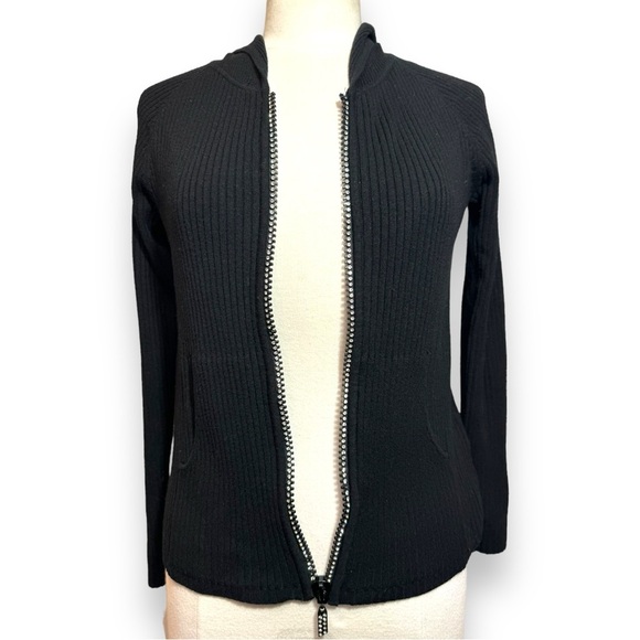 Belldini Jackets & Blazers - Belldini Y2K Rhinestone Black Zip Up Jacket